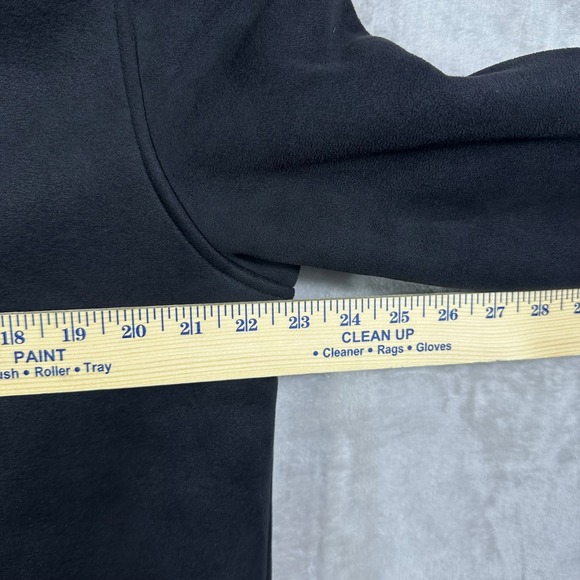 Lauren Ralph Lauren Womens‎ Fleece Lined Jacket Suede Like Size Large Black Zip - Picture 6 of 8
